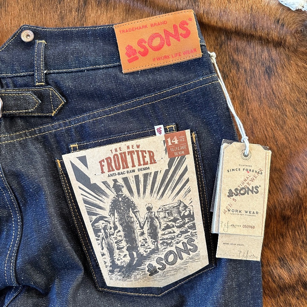 Men's &SONS The New Frontier 14oz Denim Jeans